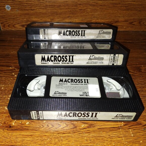 Super Dimensional Fortress Macross II 3-tape VHS Bundle (US Renditions, Dubbed) - Picture 5 of 6